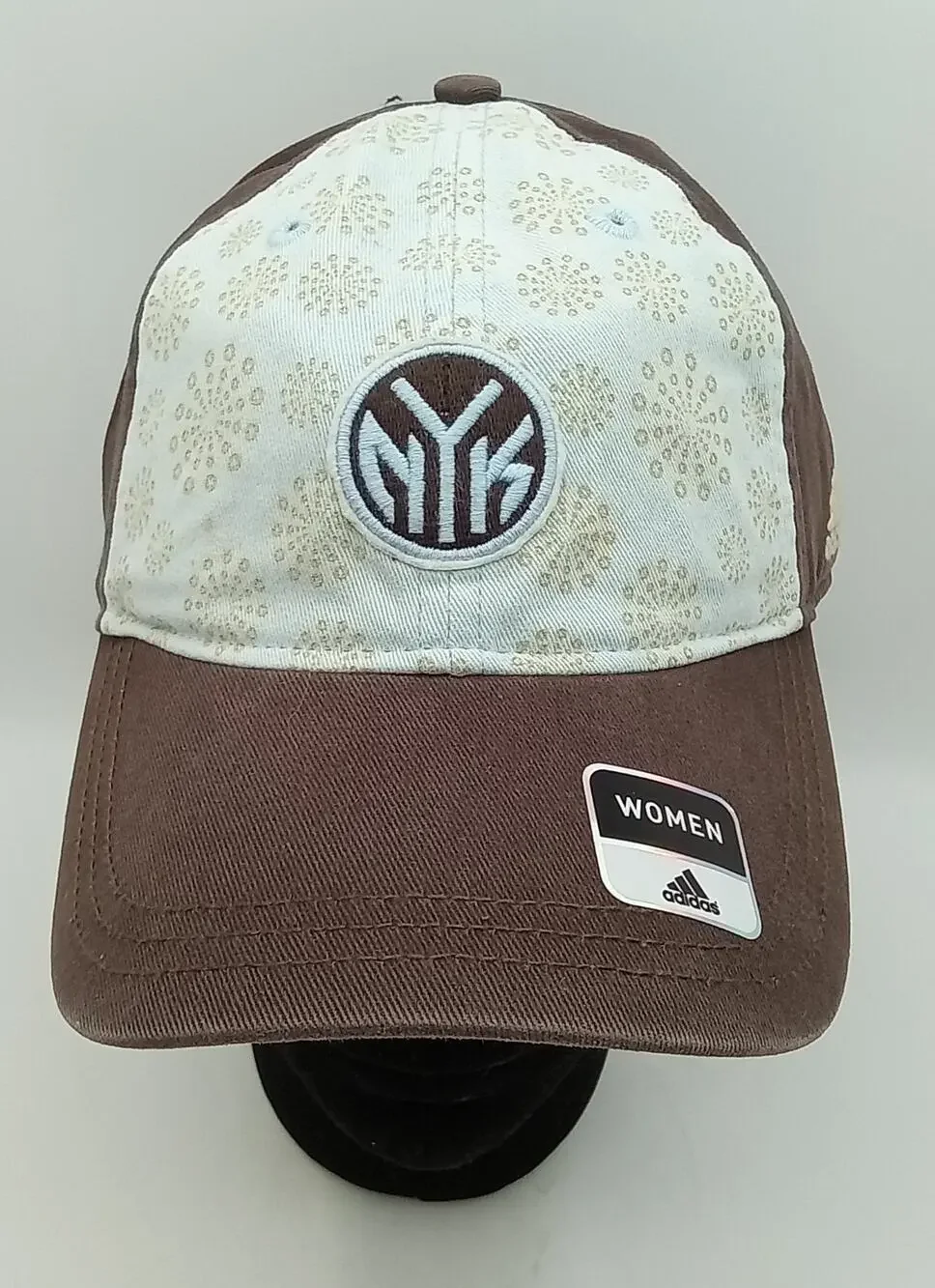 New York Knicks Adidas Slouch Pale Blue/Brown Women's Cap Adjustable